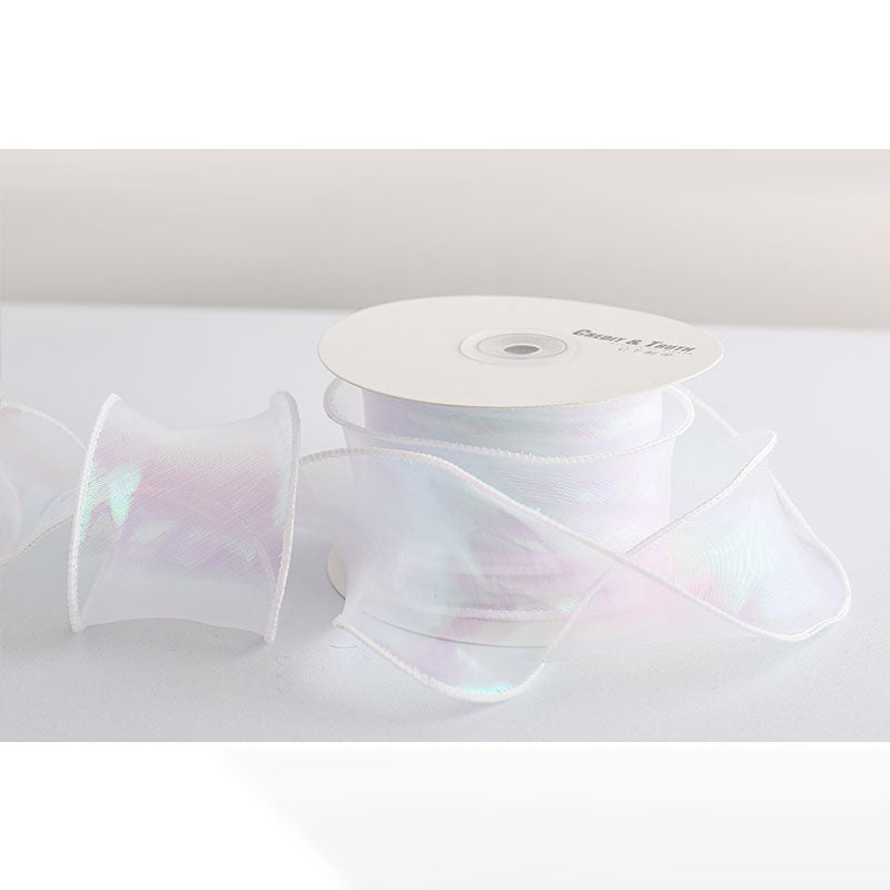 Colorful Yarn Tail Ribbon, 6 cm × 10 Yards