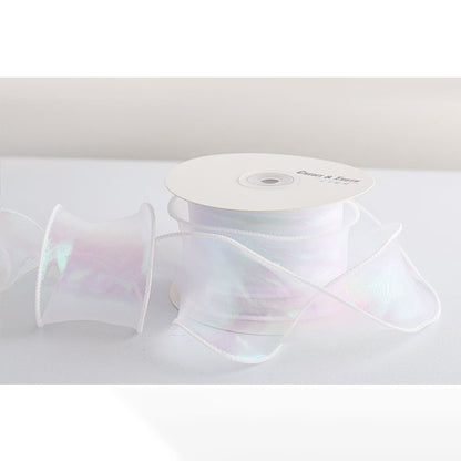 Ruban de flocon de neige transparent de Noël