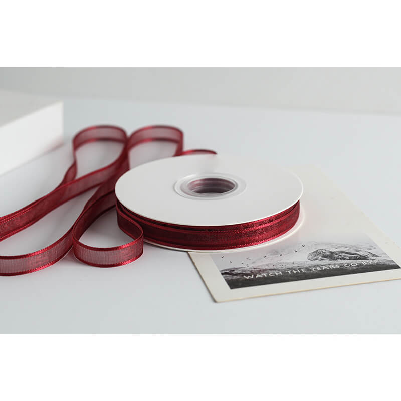 Transparent Polyester Ribbon, 1 cm × 22 Yards