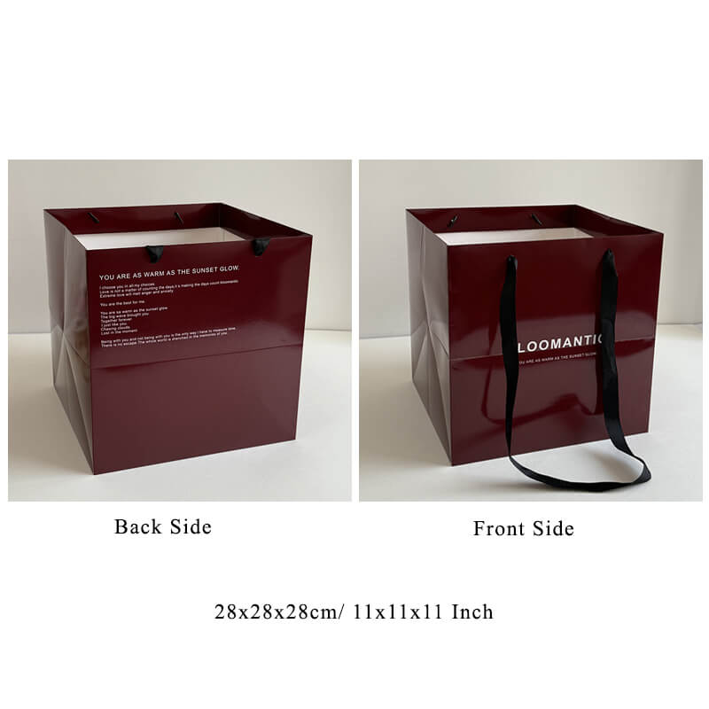 Boîte à fleurs ronde en velours 