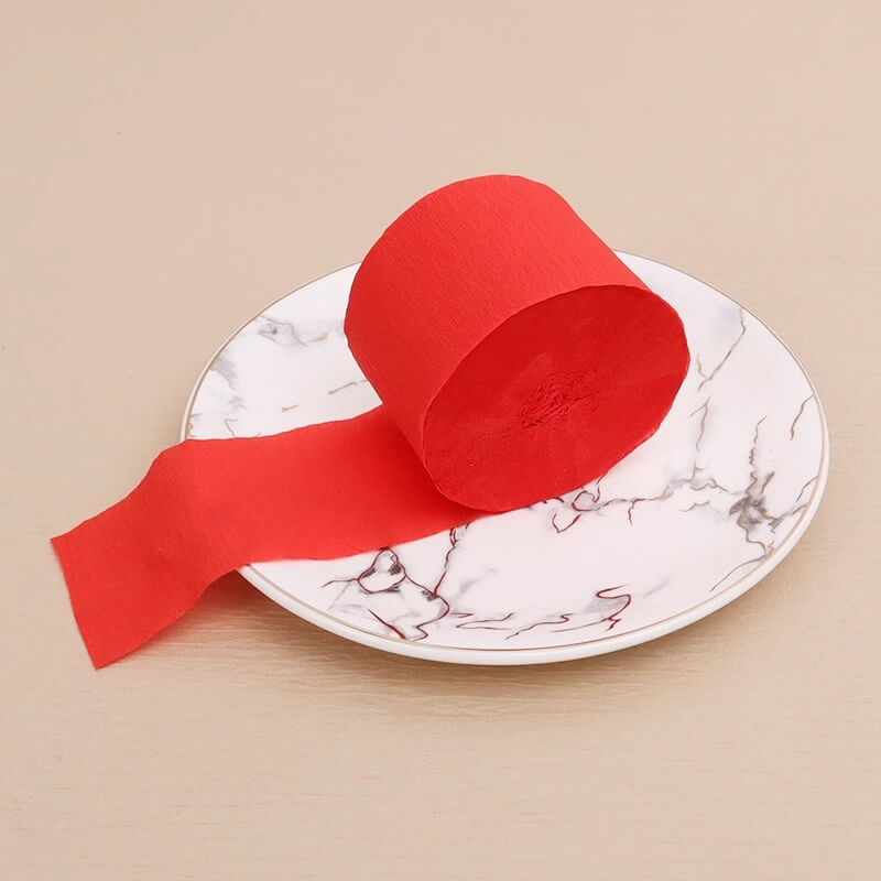 Colored Crepe Paper Roll，3.2 ft Long x 1.8 Inch Wide