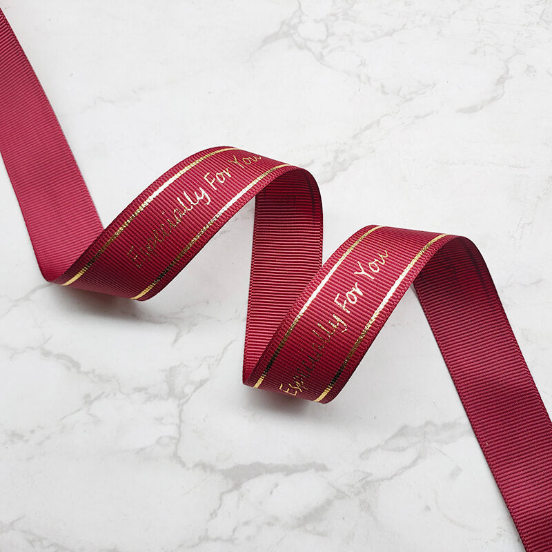 Premium Gold-Stamped Letter Ribbon