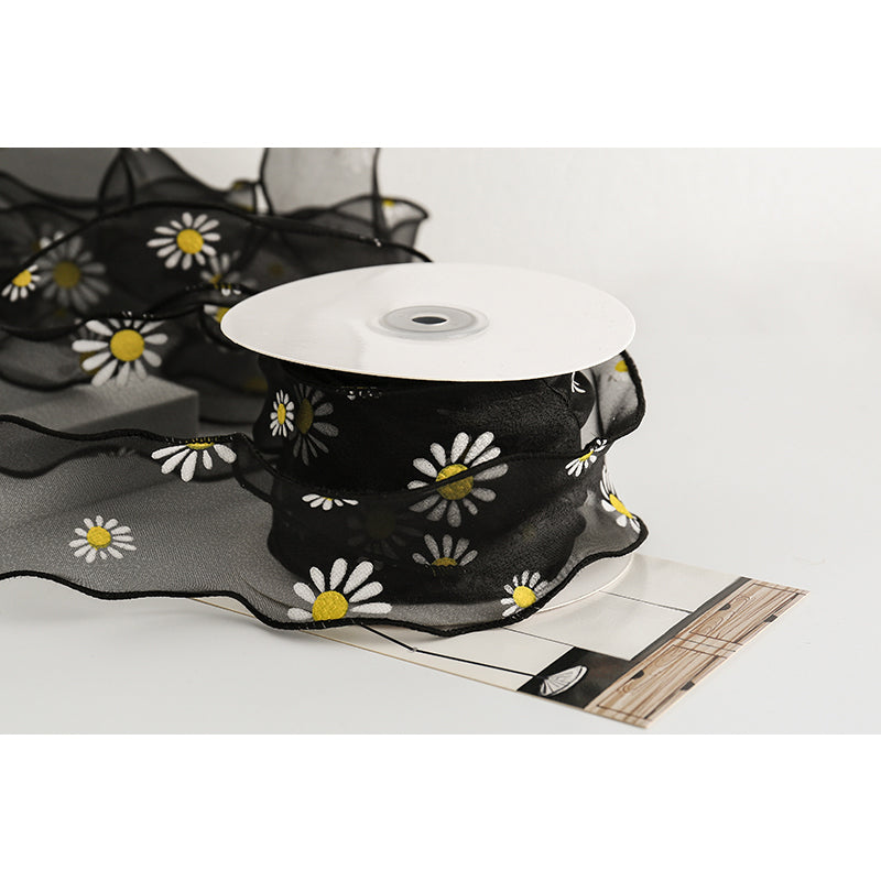 Daisy Ribbon, 6 cm × 10 Yards