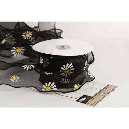 Daisy Ribbon, 6 cm × 10 Yards