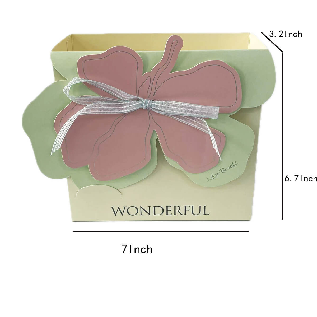 Paper Flower Gift Box, 10 Pcs