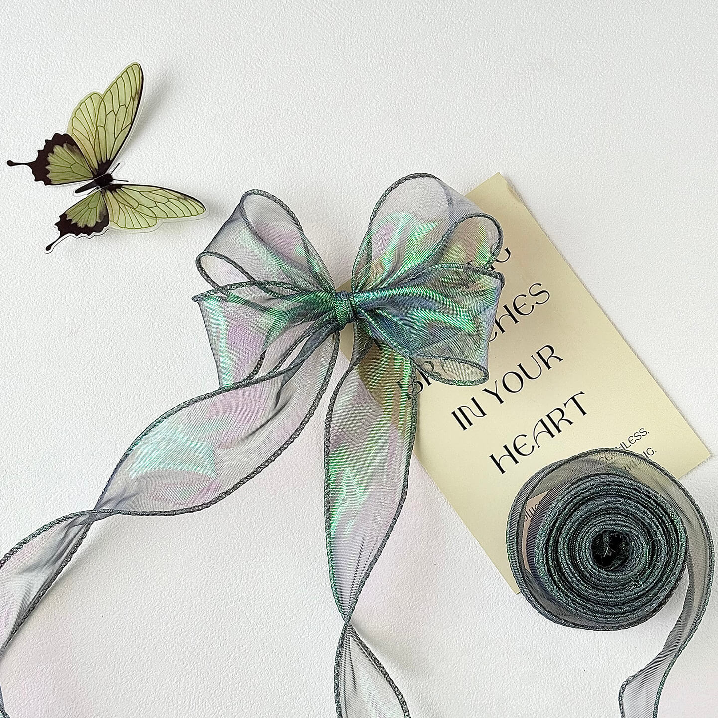 Fishtail Gift Ribbon, 4.0cm × 10 Yards