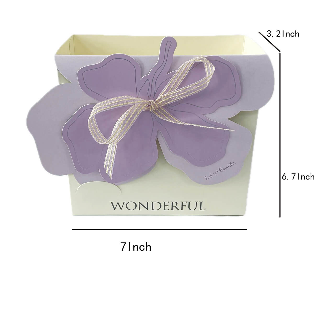 Paper Flower Gift Box, 10 Pcs
