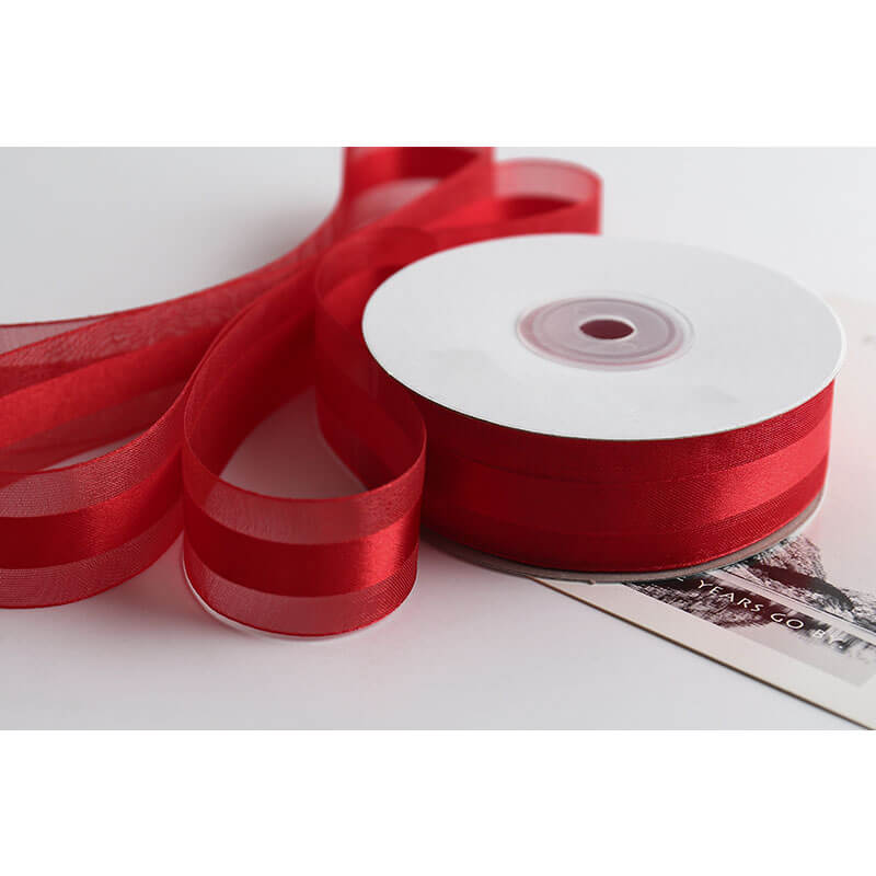 Snow Yarn Ribbon, 2.5 cm × 24 Yards