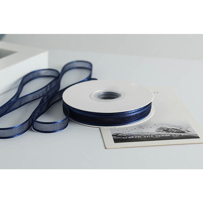 Transparent Polyester Ribbon, 1 cm × 22 Yards