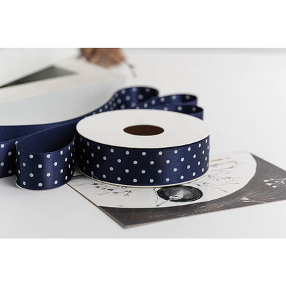 Polka Dot Packaging Ribbon, 2.5 cm × 9 Yards