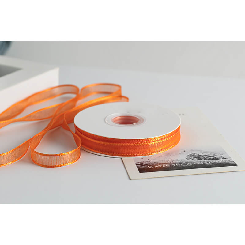 Transparent Polyester Ribbon, 1 cm × 22 Yards