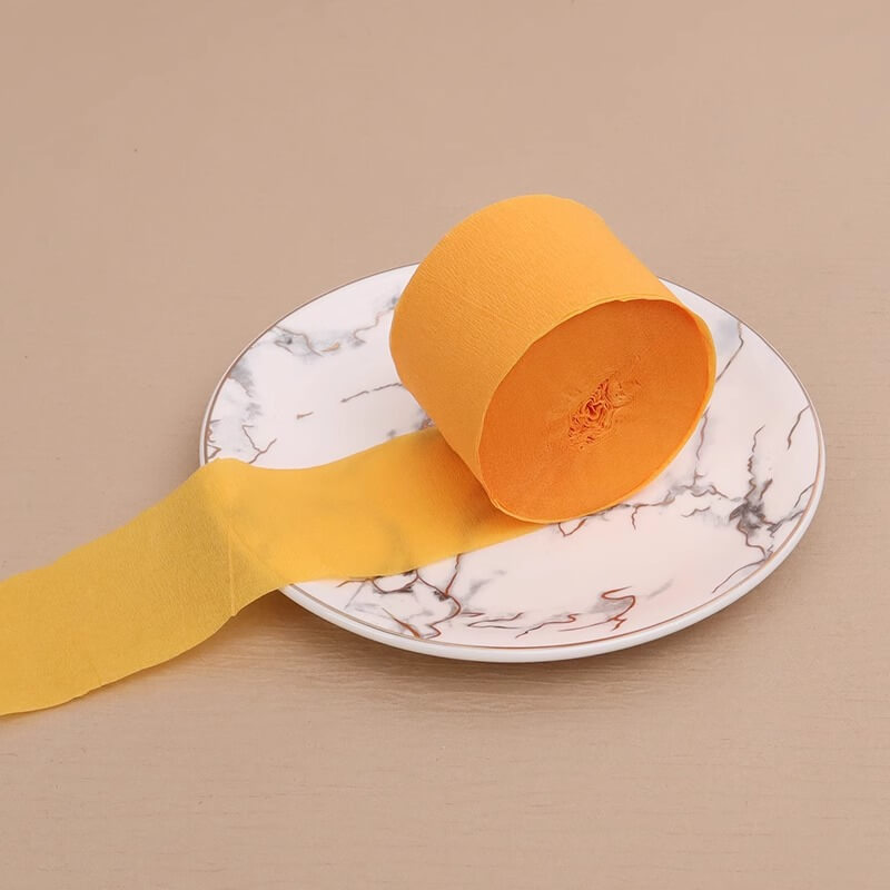 Colored Crepe Paper Roll，3.2 ft Long x 1.8 Inch Wide
