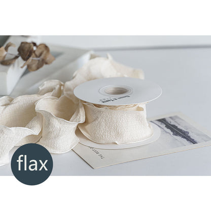 Linen Ribbon, 4 cm × 9 Yards