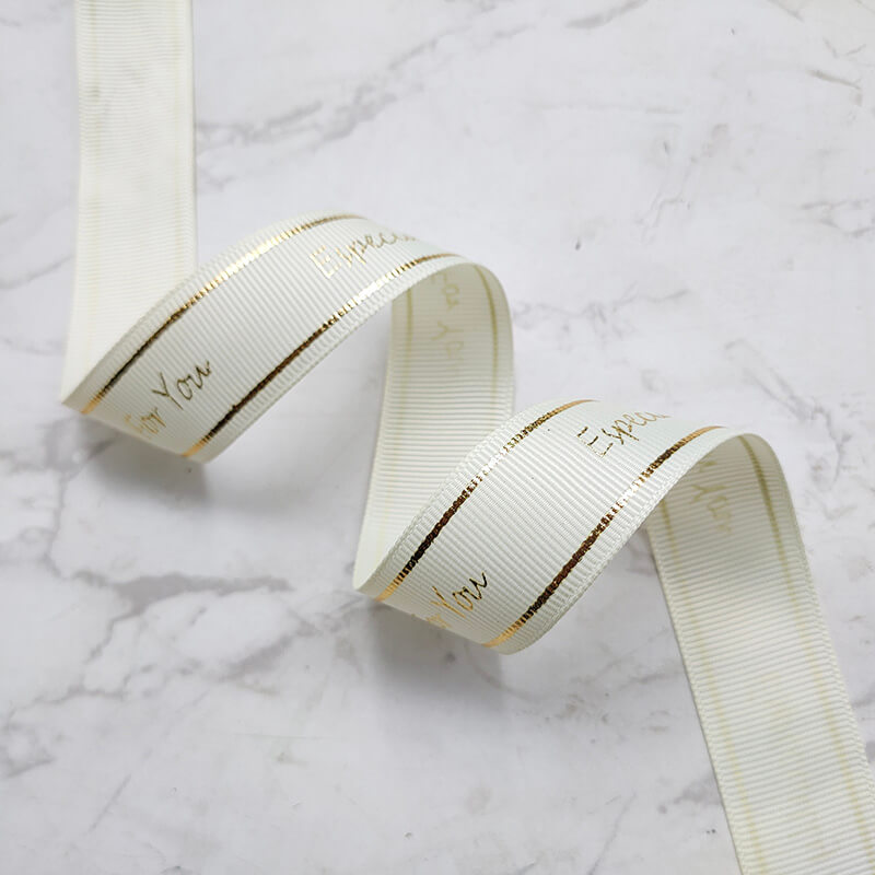 Premium Gold-Stamped Letter Ribbon