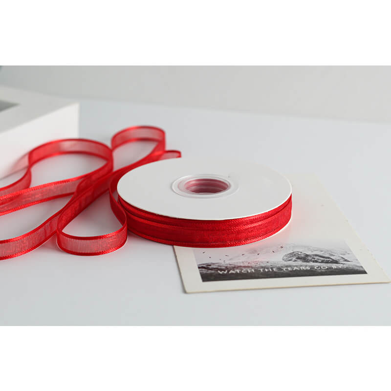Transparent Polyester Ribbon, 1 cm × 22 Yards