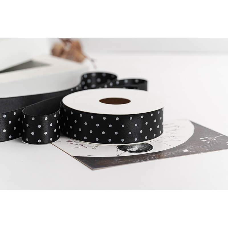 Polka Dot Packaging Ribbon, 2.5 cm × 9 Yards