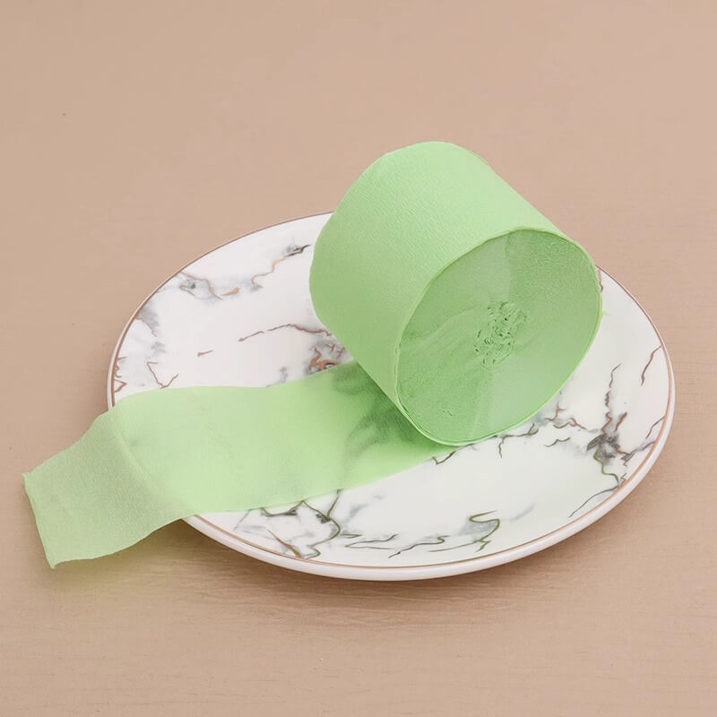 Colored Crepe Paper Roll，3.2 ft Long x 1.8 Inch Wide