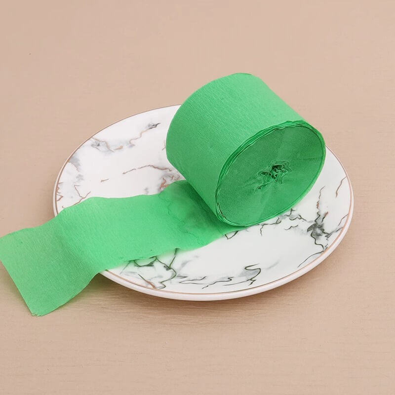 Colored Crepe Paper Roll，3.2 ft Long x 1.8 Inch Wide