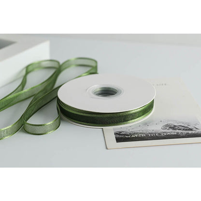 Transparent Polyester Ribbon, 1 cm × 22 Yards