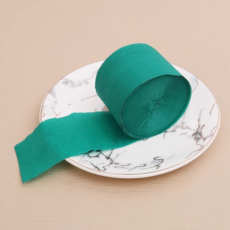 Colored Crepe Paper Roll，3.2 ft Long x 1.8 Inch Wide