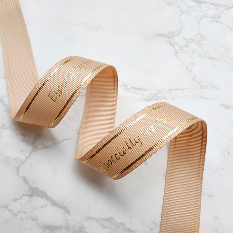 Premium Gold-Stamped Letter Ribbon