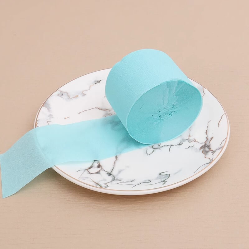 Colored Crepe Paper Roll，3.2 ft Long x 1.8 Inch Wide