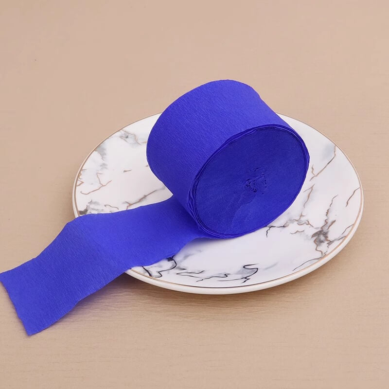 Colored Crepe Paper Roll，3.2 ft Long x 1.8 Inch Wide