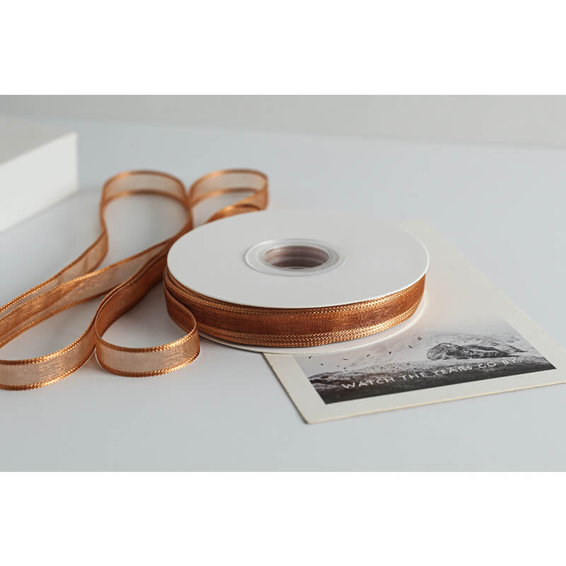 Transparent Polyester Ribbon, 1 cm × 22 Yards