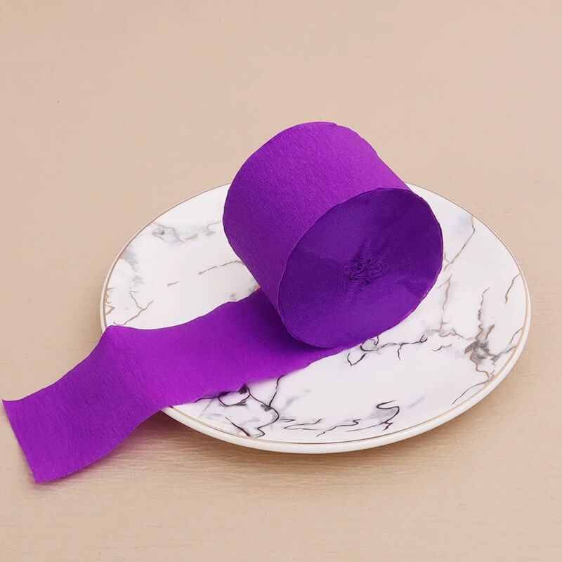 Colored Crepe Paper Roll，3.2 ft Long x 1.8 Inch Wide