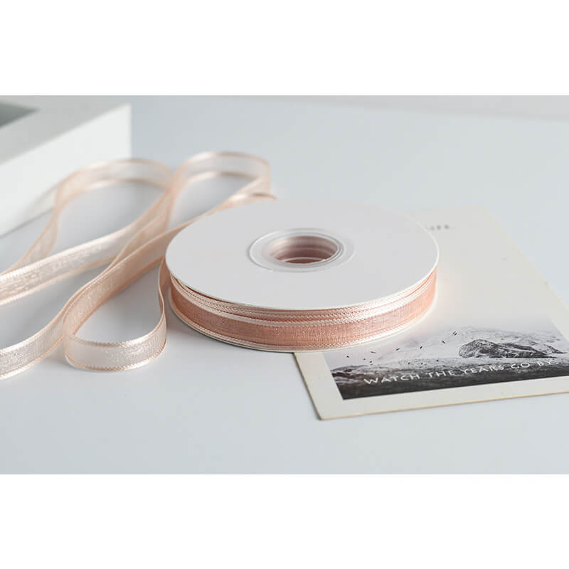 Transparent Polyester Ribbon, 1 cm × 22 Yards