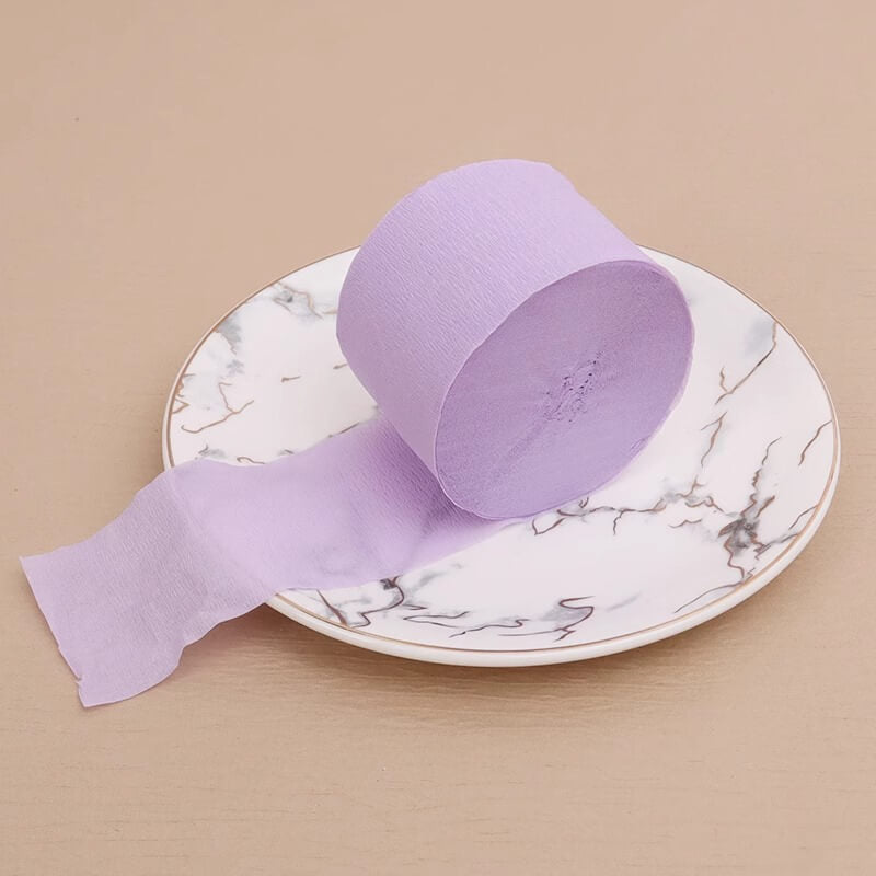 Colored Crepe Paper Roll，3.2 ft Long x 1.8 Inch Wide