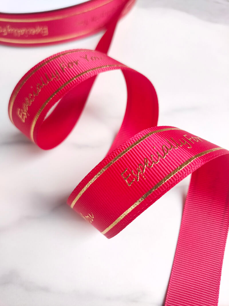 Premium Gold-Stamped Letter Ribbon