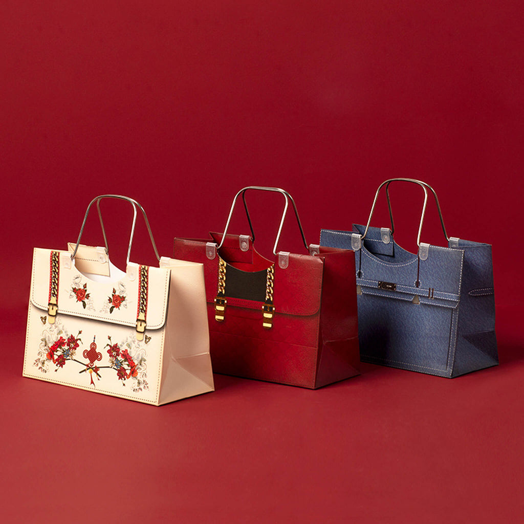 Paper Bags For Gift Cloth Bouquet Packaging with Handle