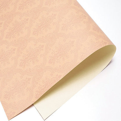 Brown Color Bouquet Wrapping Paper