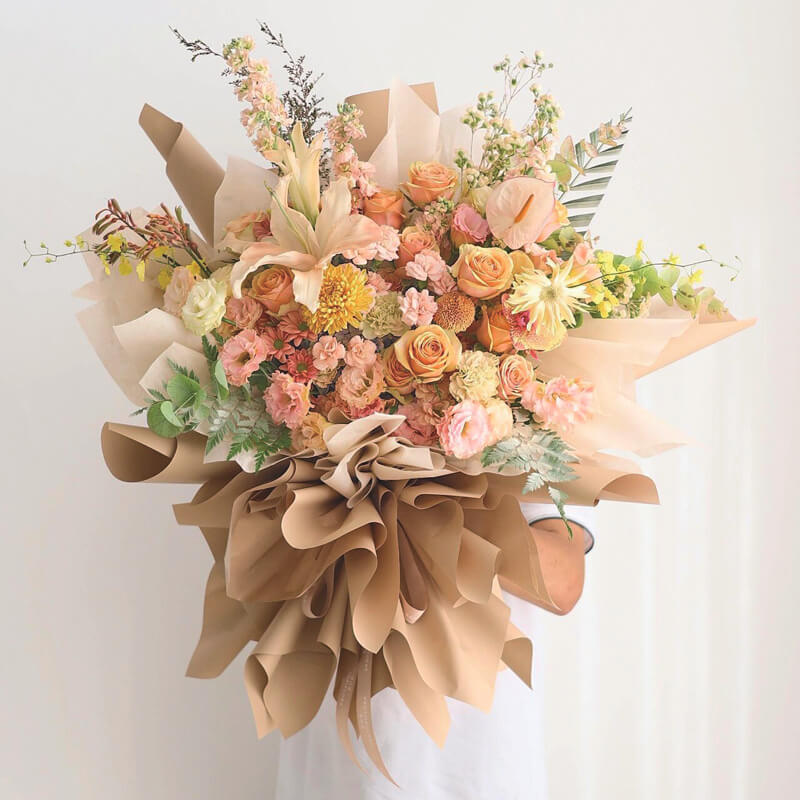 Waterproof Solid-colored Matte Florist Paper 