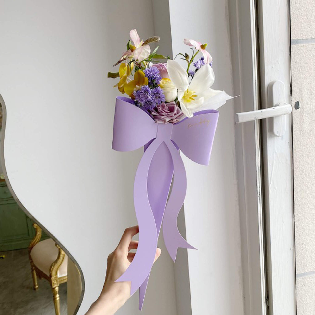 Single Bow Flower Box Rose Bouquet Packaging Box