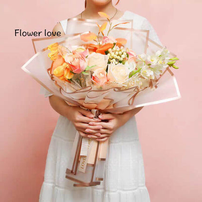 Boîte à fleurs ronde en velours 