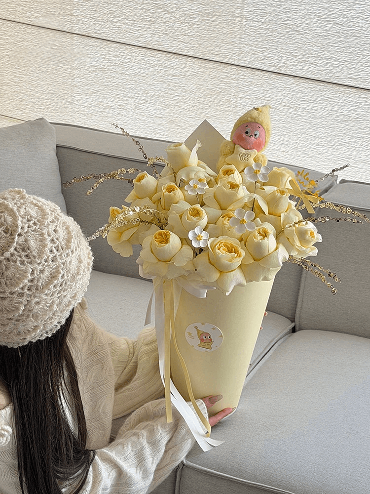 Papier d'emballage givré et imperméable pour fleurs coréennes 