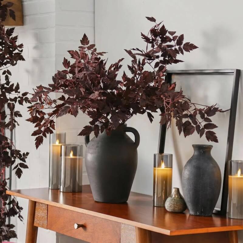 Plum Fake Cimicifuga Leaves - 31‘’