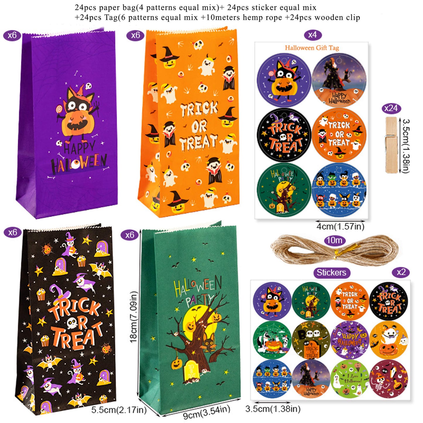 Halloween candy party small gift packaging bag