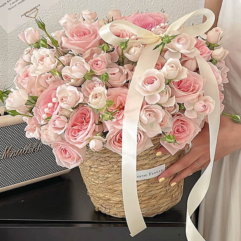 Handwoven Flower Basket