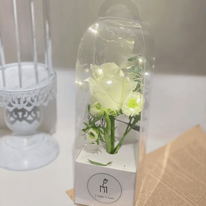 Sacs en papier à fleurs simples, 10 pièces