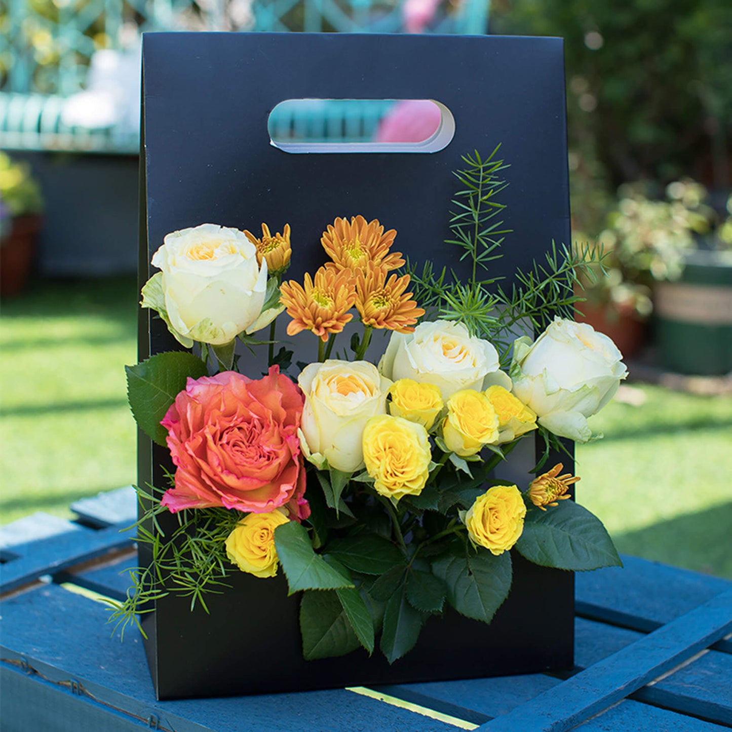 Kraft Wrapping Bags with Handle for Flowers