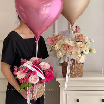 Handwoven Flower Basket