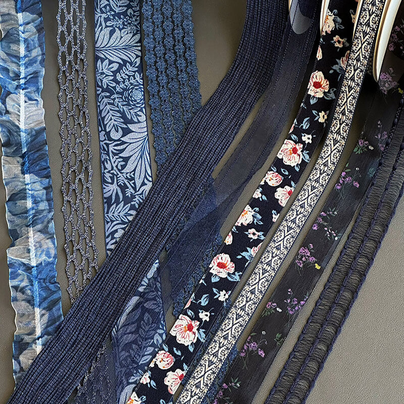 Tranquility Navy Series Ribbon, 10 Yards