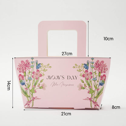 Sac en papier fleuri pour la fête des mères