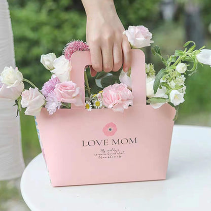 Sac en papier fleuri pour la fête des mères