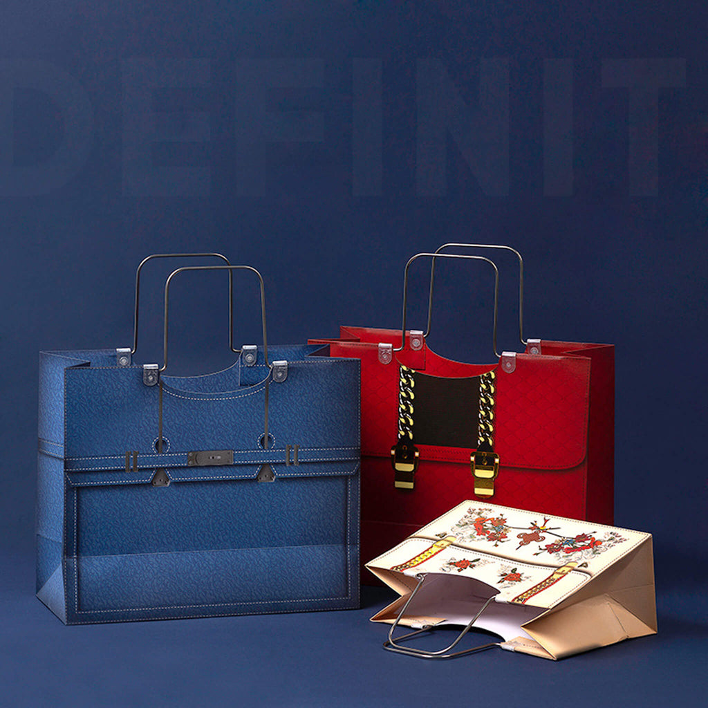 Paper Bags For Gift Cloth Bouquet Packaging with Handle