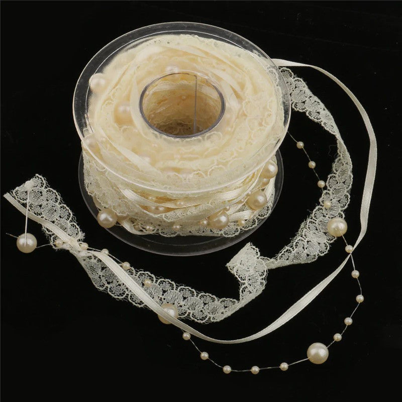 Pearl Strand Lace Ribbon