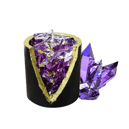Bougie parfumée en cristal de lavande et de gelée